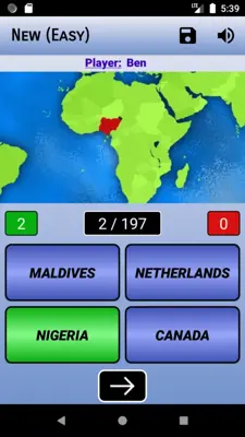 Game Capitals android App screenshot 4